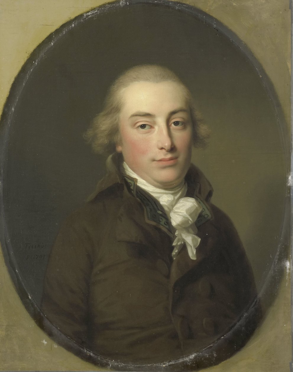 Retrato de Salomon Rendorp, cervejeiro em Amsterdã de Johann Friedrich August Tischbein
