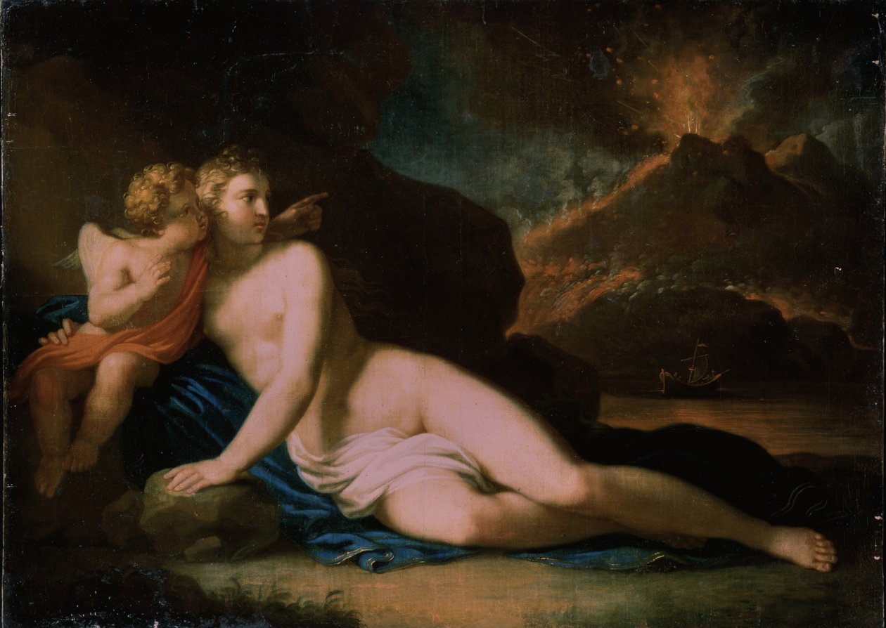 Vênus e Cupido, 1804 de Johann Friedrich August Tischbein