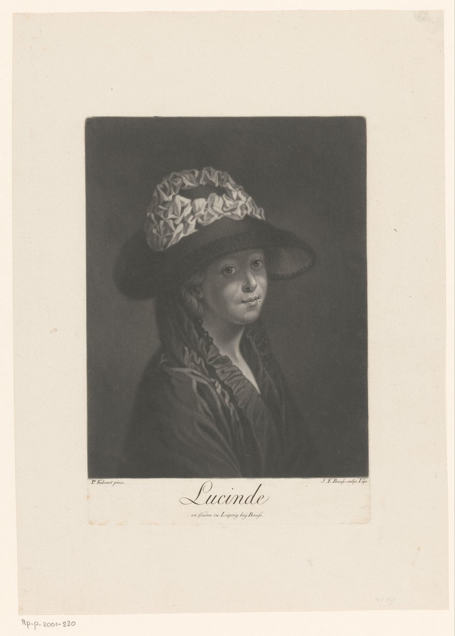 Retrato de Lucinde de Johann Friedrich Bause