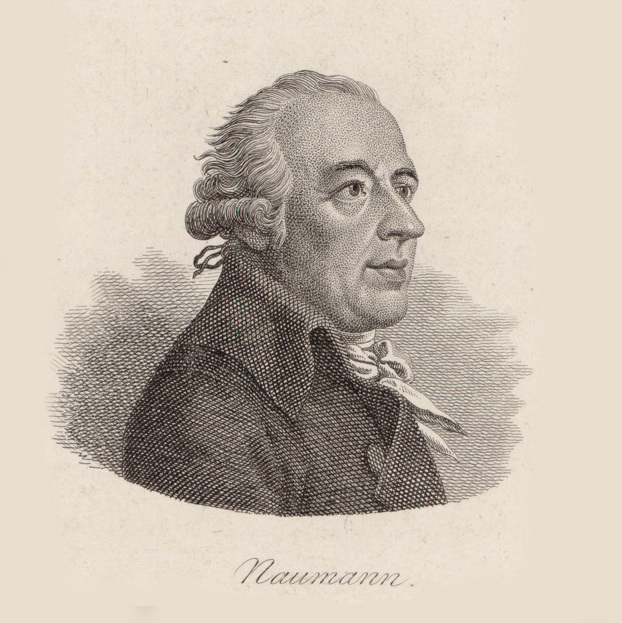 Retrato do compositor Johann Gottlieb Naumann 1741-1801. de Johann Friedrich Bolt
