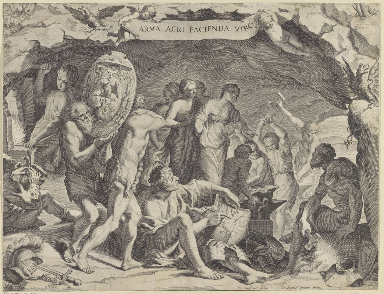 A forja de Vulcano de Johann Friedrich Greuter