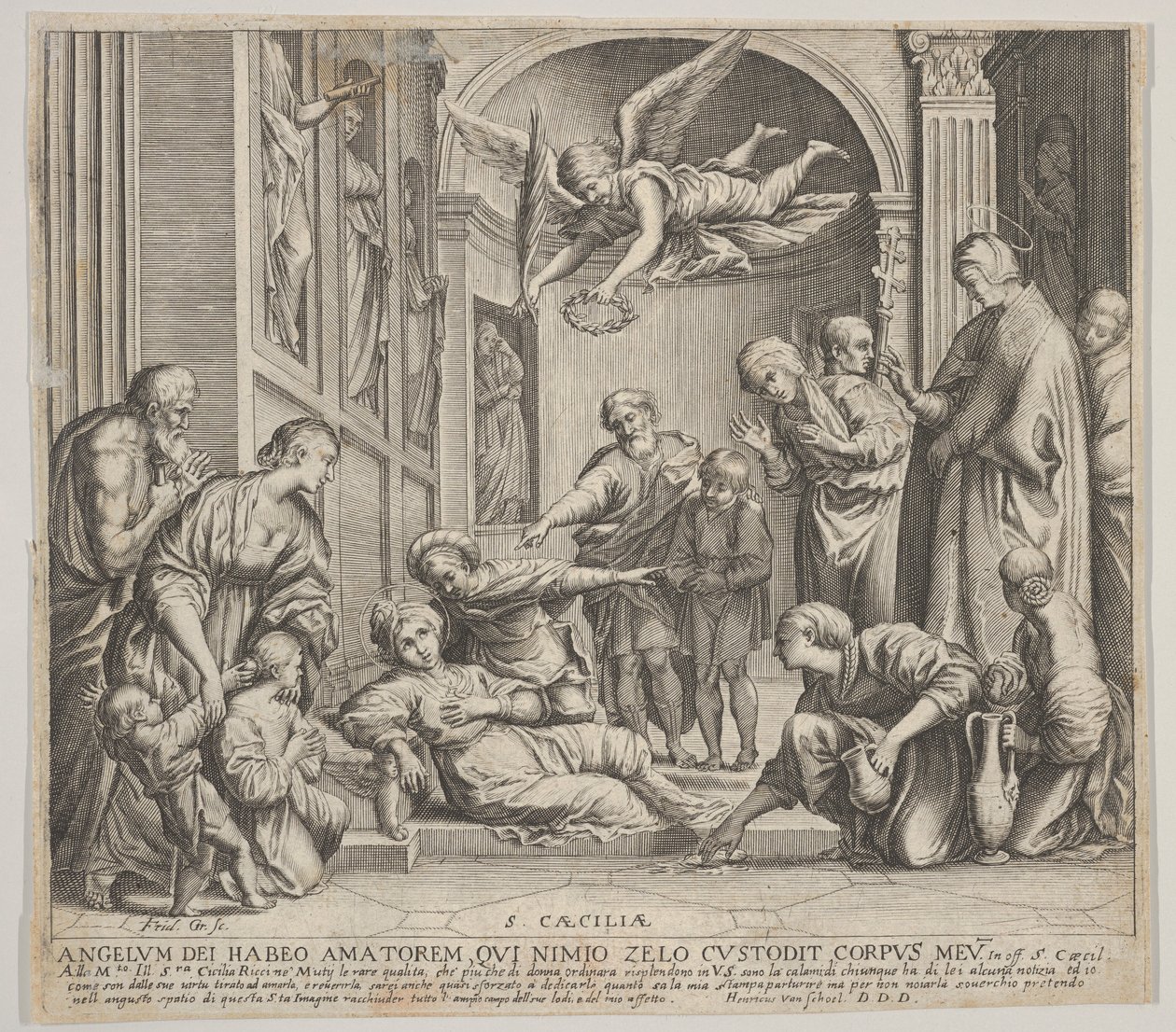 A morte de Santa Cecília, c. 1640-60. de Johann Friedrich Greuter