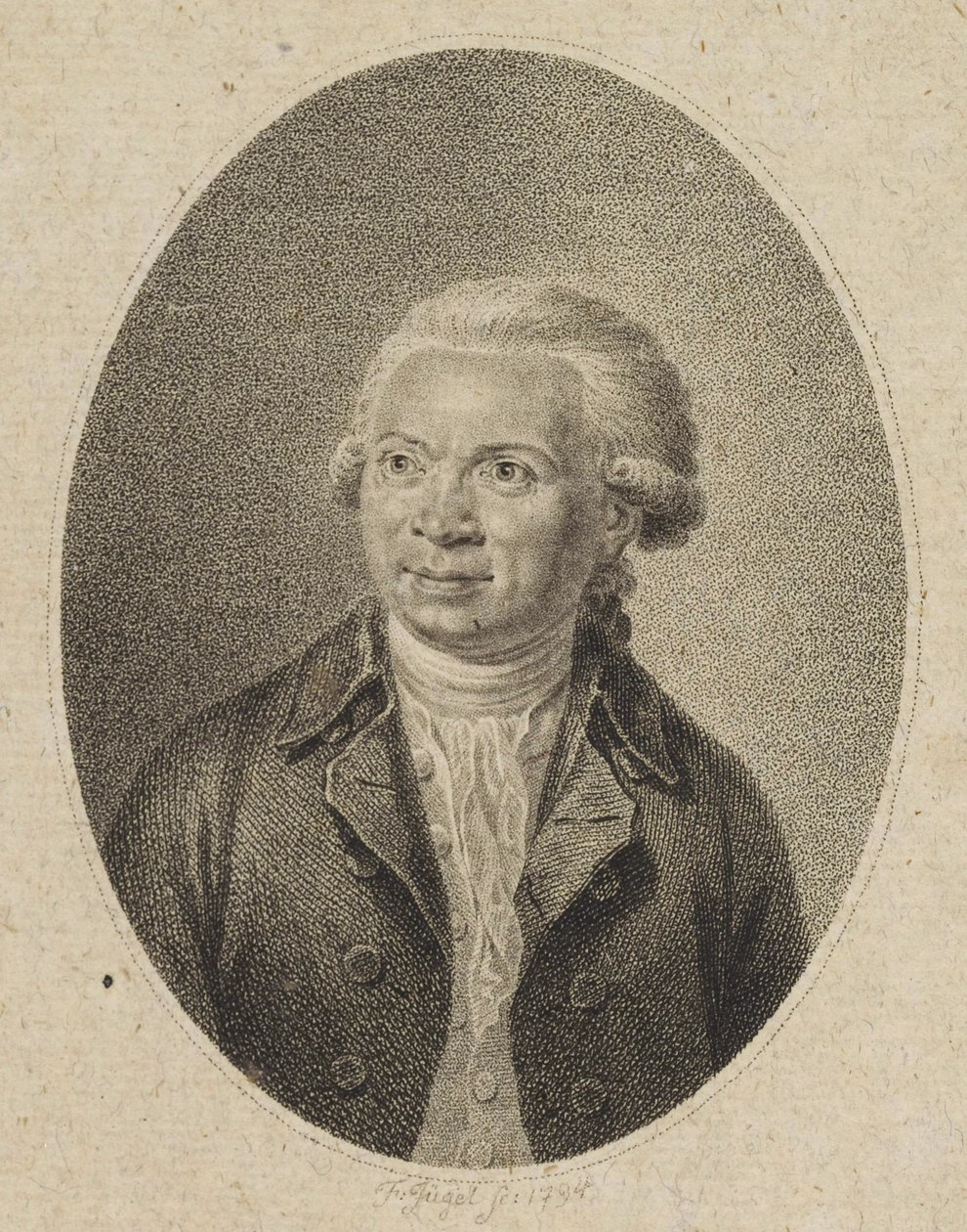 Retrato do compositor Johann Abraham Peter Schulz 1747-1800, 1794. de Johann Friedrich Jügel