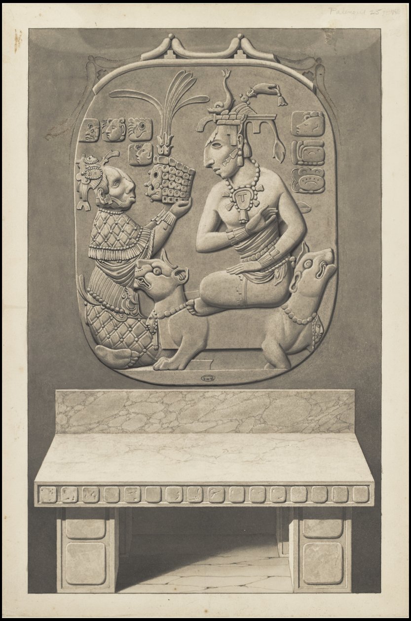 Uma coleção de obras de arte originais de Waldeck sobre a Mesoamérica, Caixa 13 de 22 de Johann Friedrich Maximilian von Waldeck