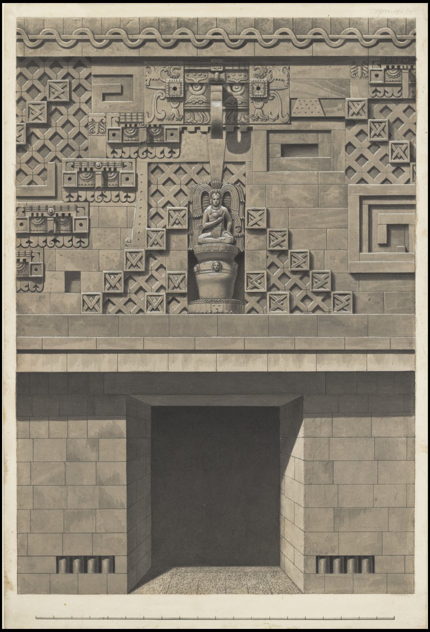 Uma coleção de obras de arte originais de Waldeck sobre a Mesoamérica, Caixa 17 de 22 de Johann Friedrich Maximilian von Waldeck