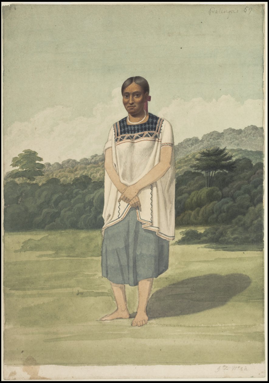 Uma coleção de obras de arte originais de Waldeck sobre a Mesoamérica, Caixa 1 de 22 de Johann Friedrich Maximilian von Waldeck