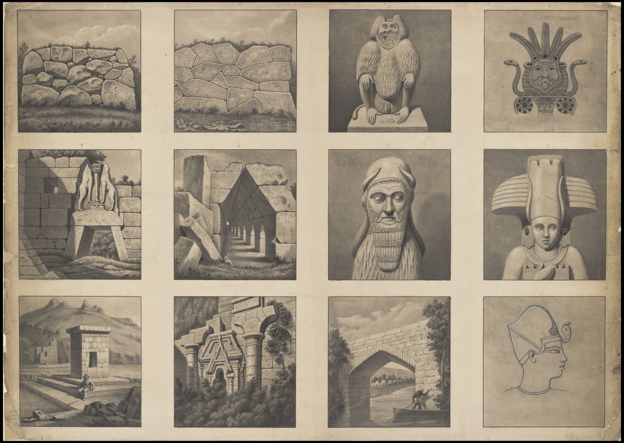 Uma coleção de obras de arte originais de Waldeck sobre a Mesoamérica, Caixa 20 de 22 de Johann Friedrich Maximilian von Waldeck