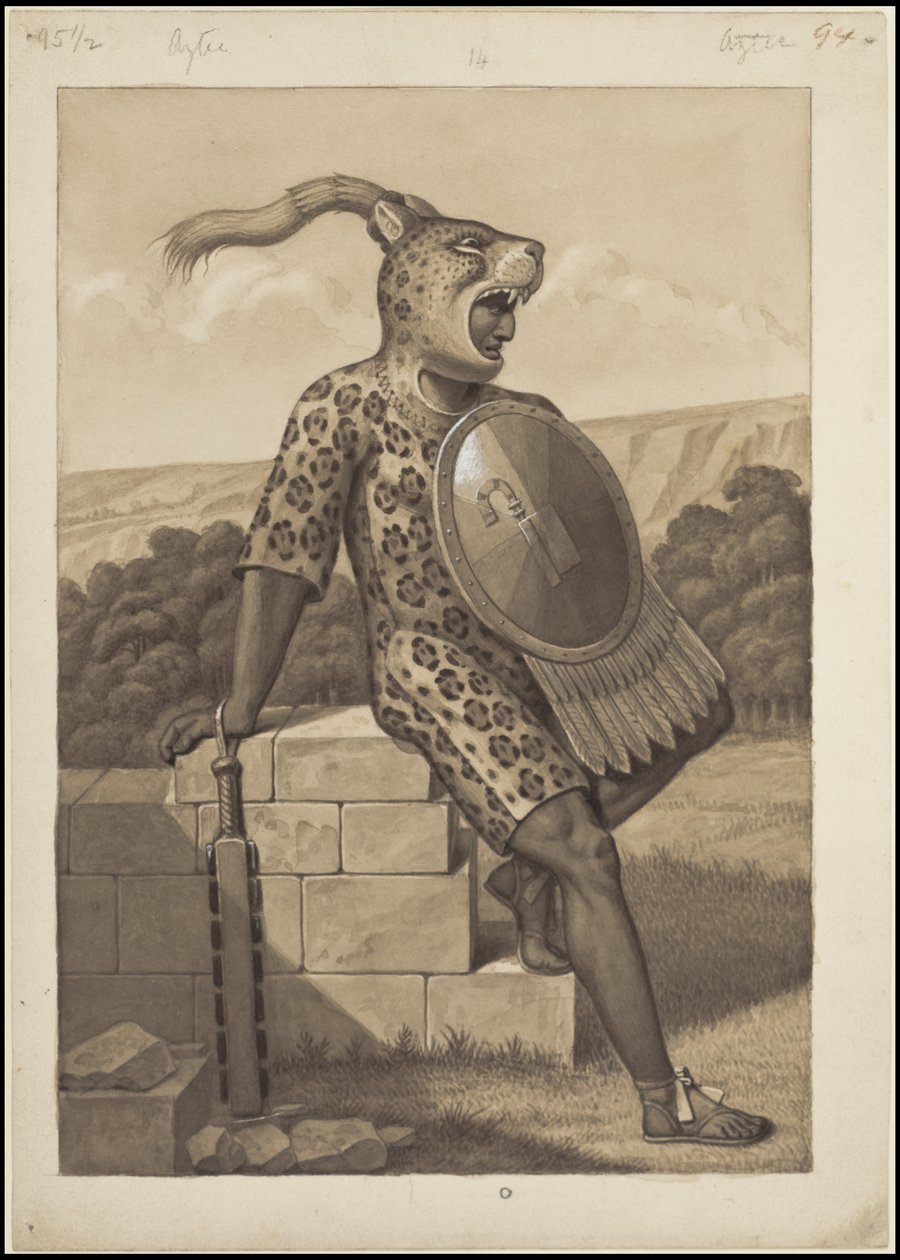 Uma coleção de obras de arte originais de Waldeck sobre a Mesoamérica, Caixa 3 de 22 de Johann Friedrich Maximilian von Waldeck
