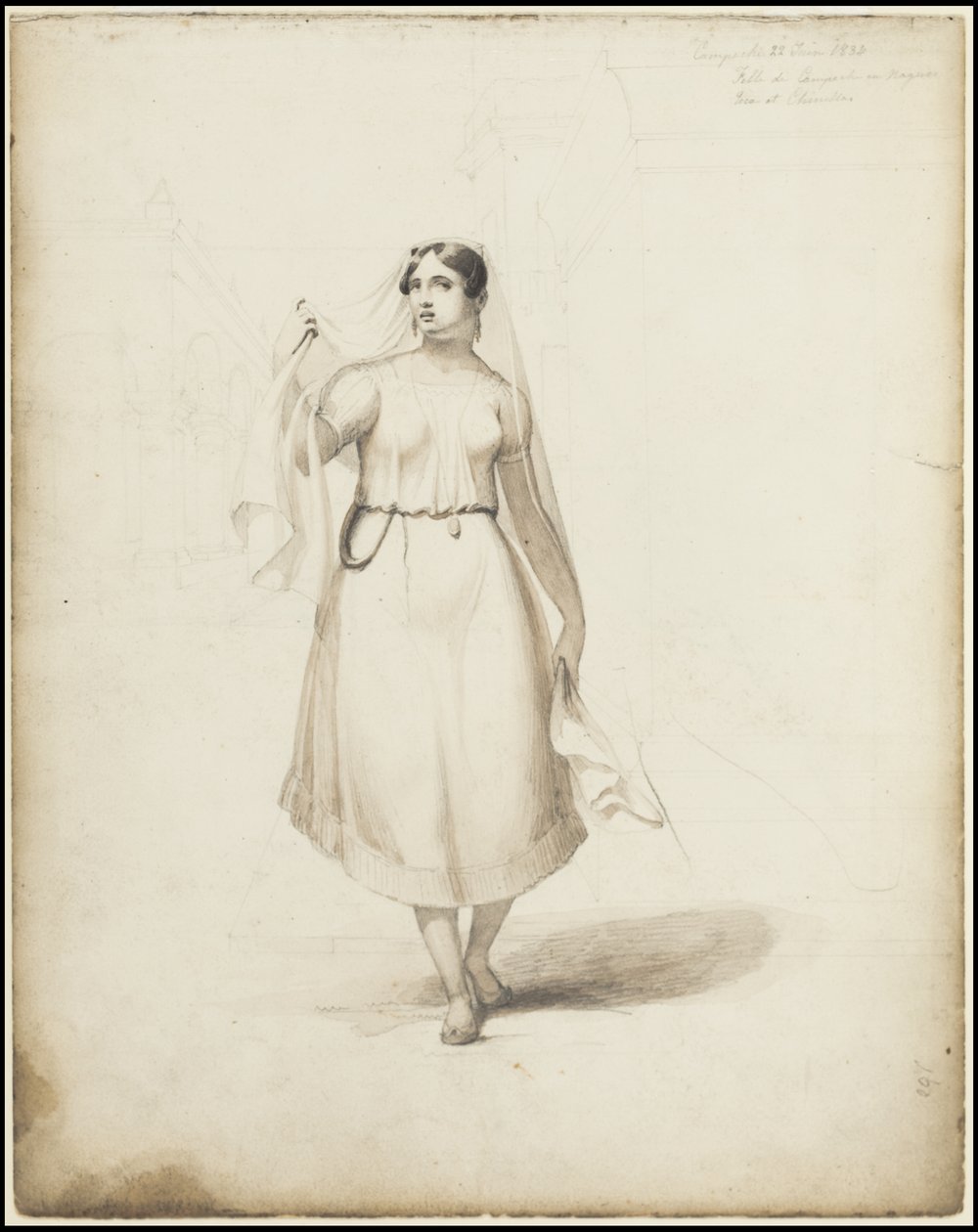 Uma coleção de obras de arte originais de Waldeck sobre a Mesoamérica, Caixa 3 de 22 de Johann Friedrich Maximilian von Waldeck