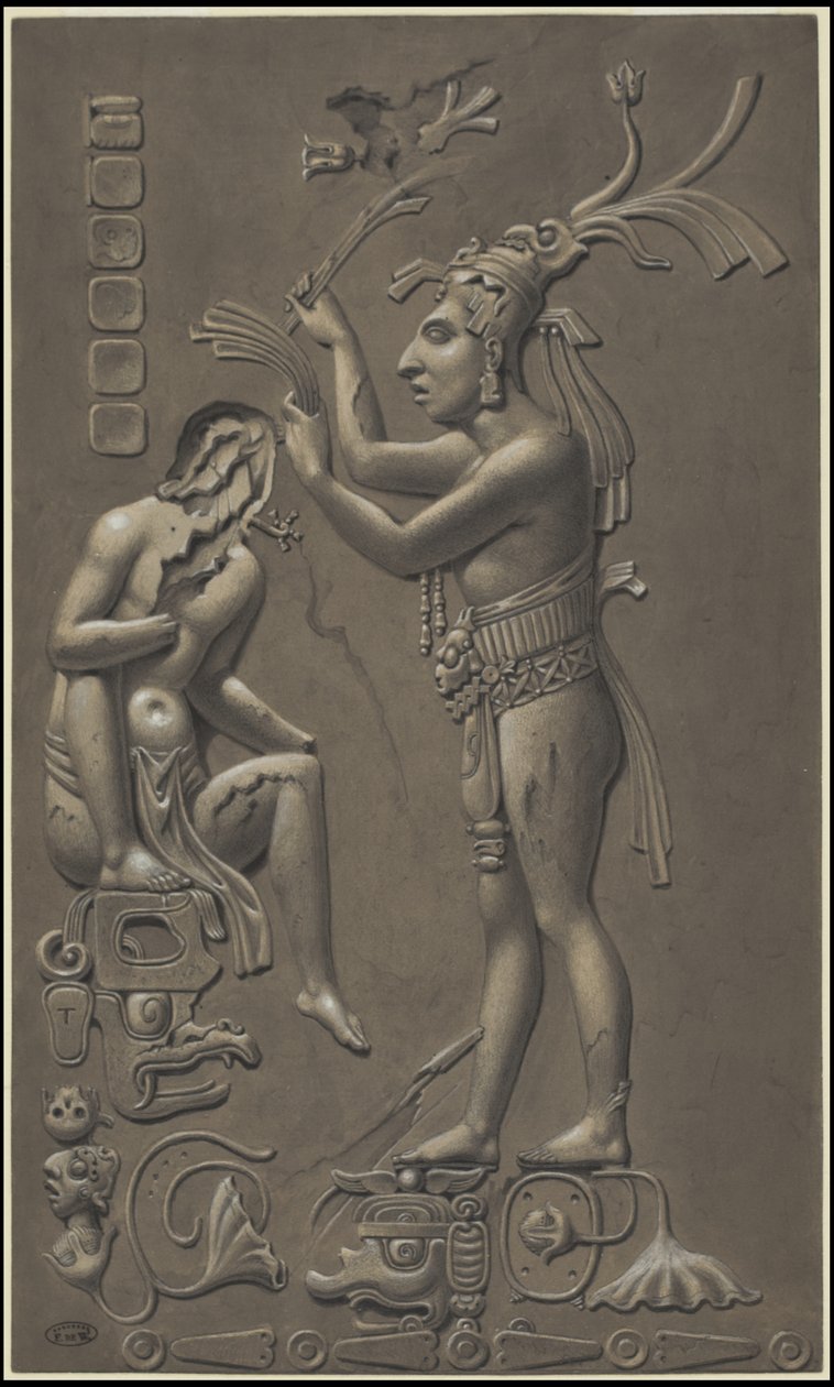 Uma coleção de obras de arte originais de Waldeck sobre a Mesoamérica, Caixa 4 de 22 de Johann Friedrich Maximilian von Waldeck