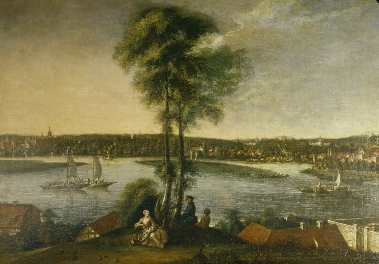 Potsdam, Parque do Palácio de Sanssouci a partir do Brauhausberg de Johann Friedrich Meyer