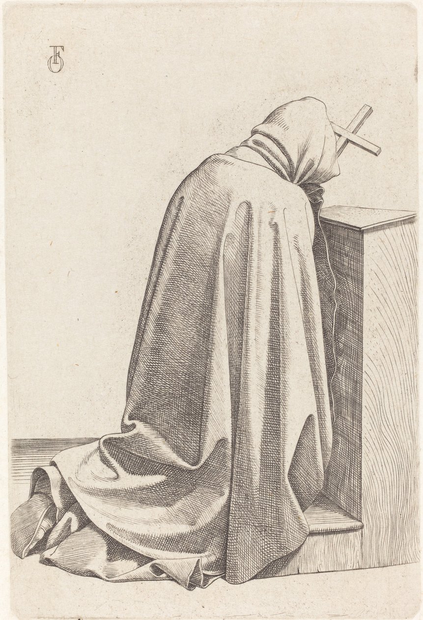 Monge Orando de Johann Friedrich Overbeck