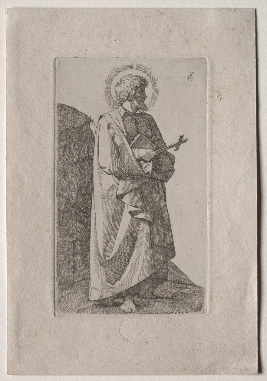 São Filipe Neri, 1826. de Johann Friedrich Overbeck