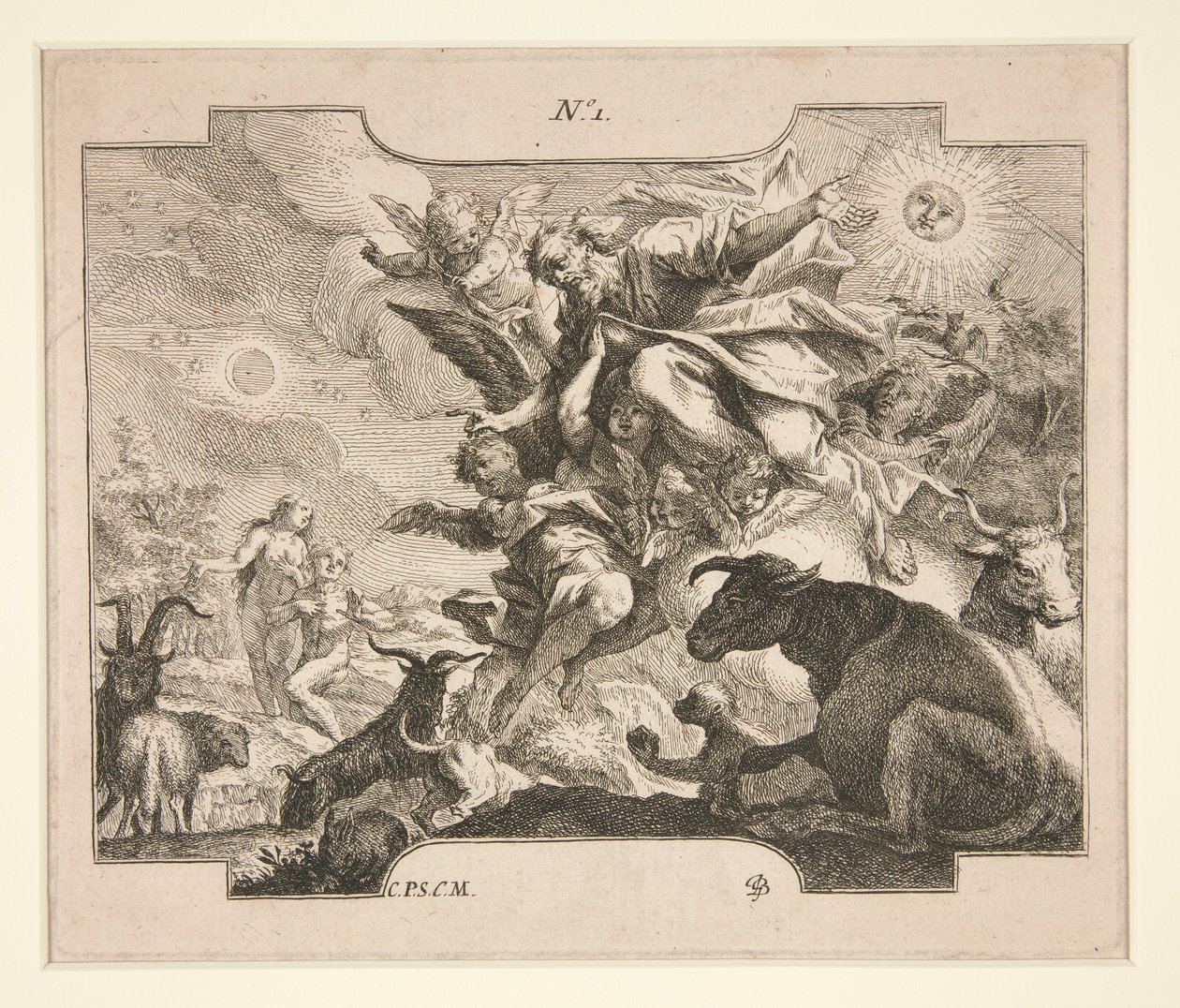 A criação (?) de Johann Georg Bergmuller