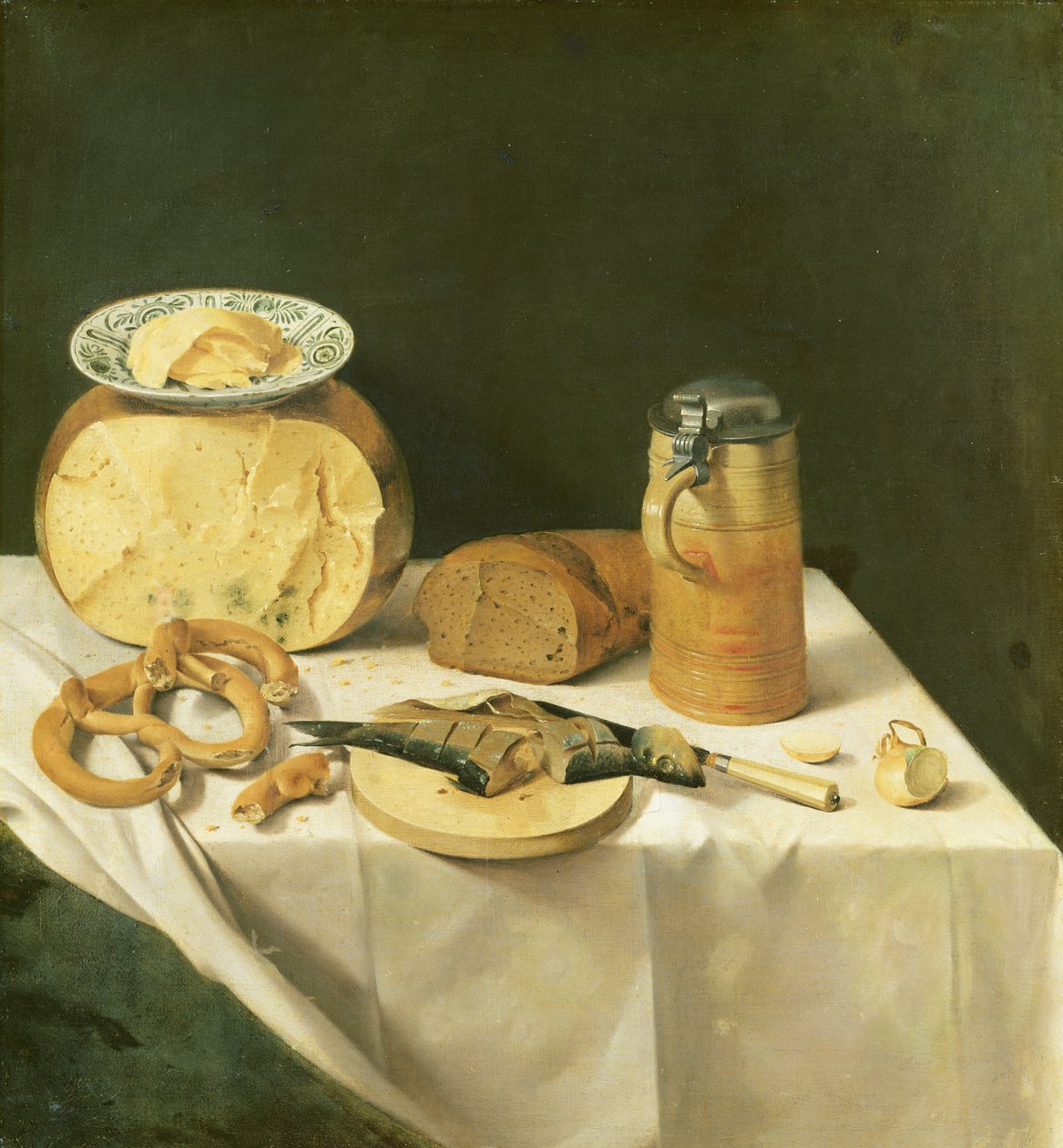 Café da manhã ainda vida de Johann Georg Hinz