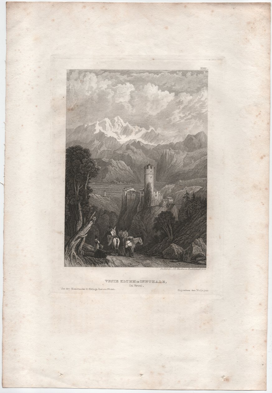 Fortaleza Klumm no Vale do Inn de Johann Georg Martini
