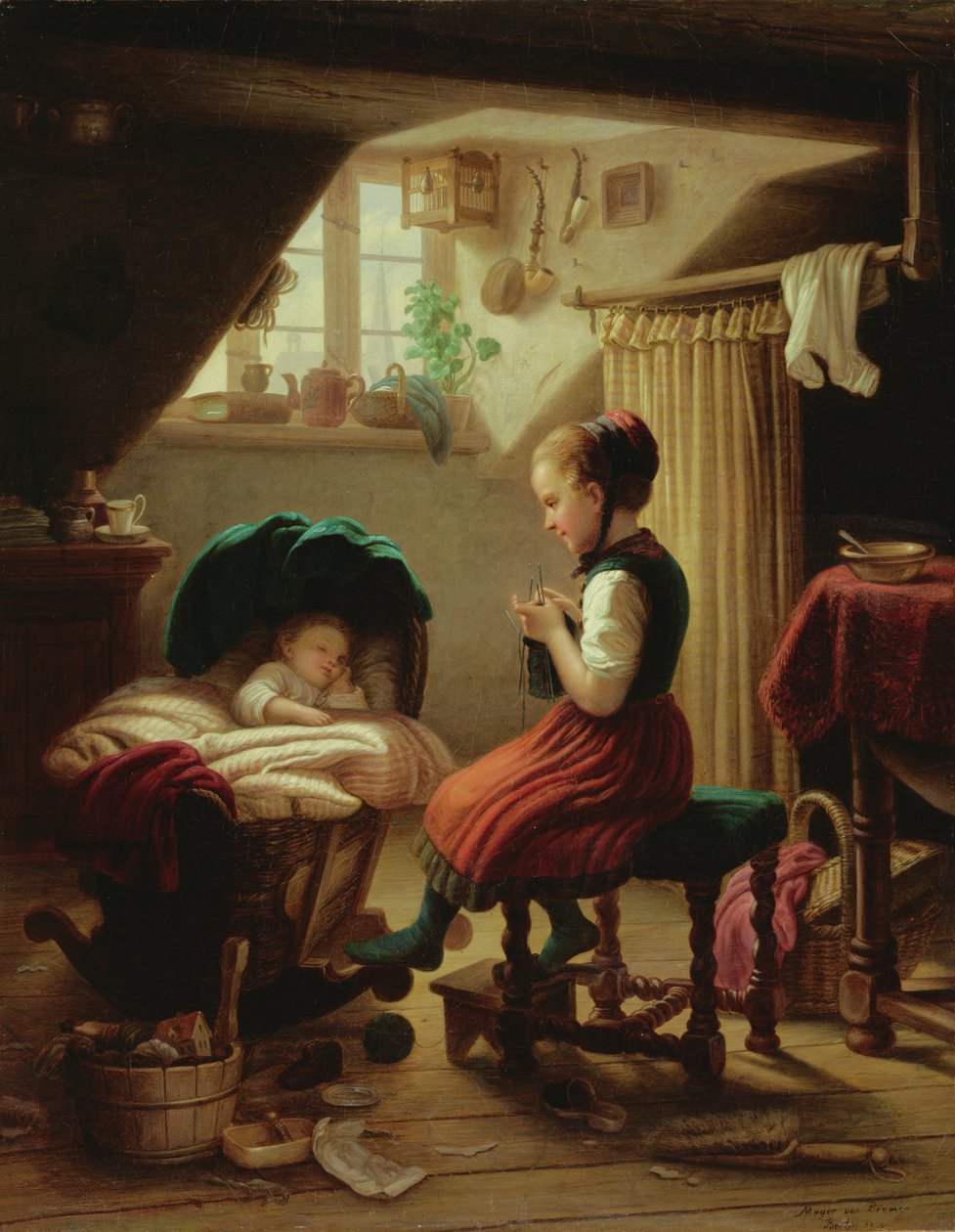 Cuidando dos Pequeninos de Johann Georg Meyer von Bremen