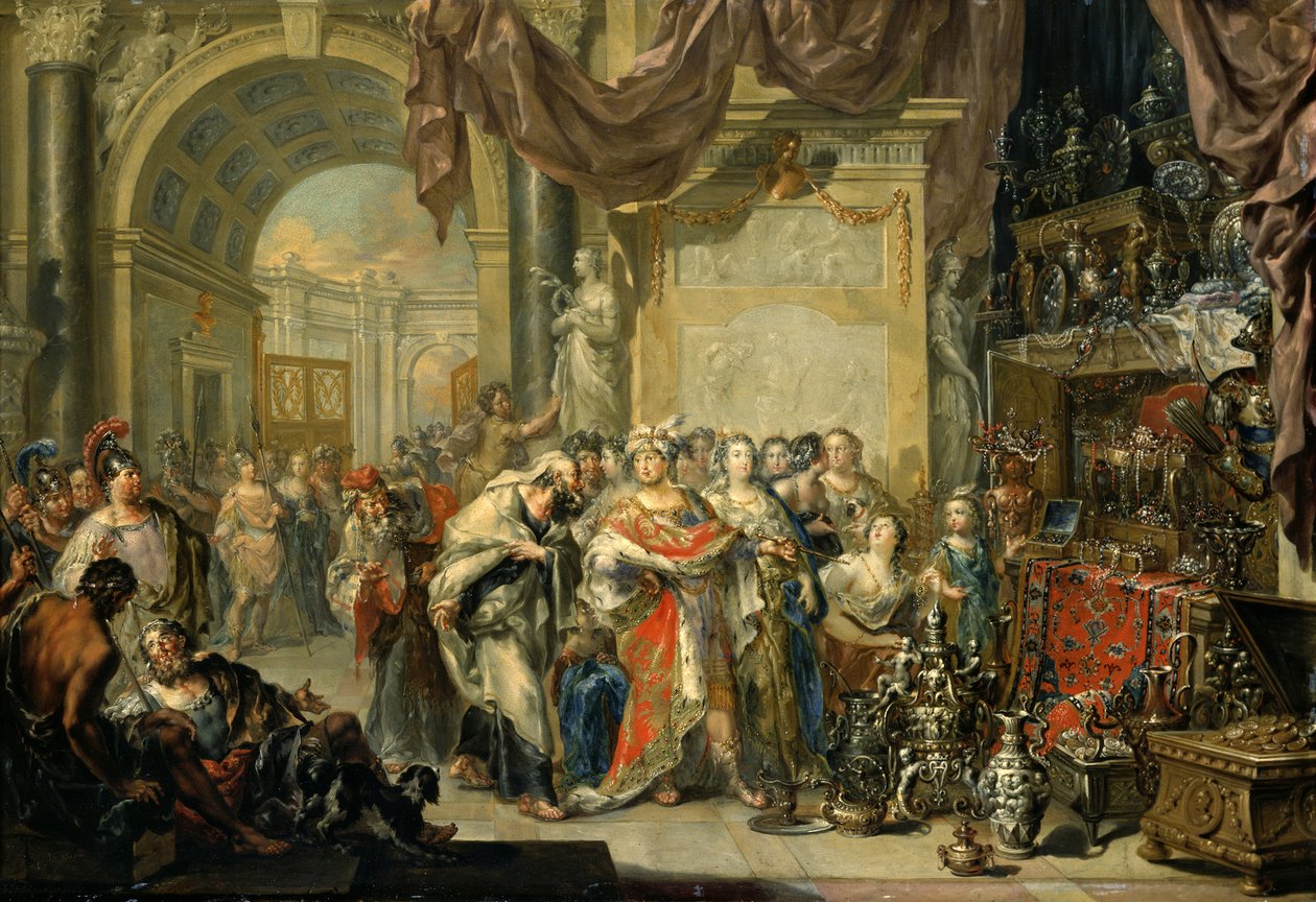Croesus e Solon de Johann Georg Platzer
