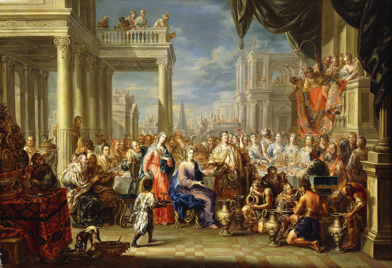 O casamento em Caná, de Johann Georg Platzer