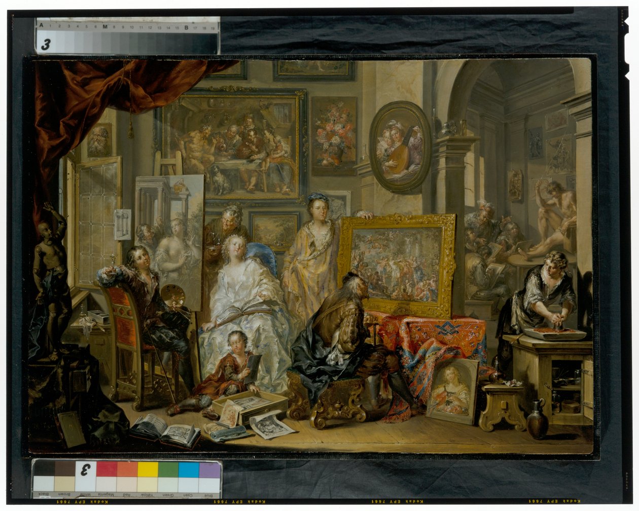 O atelier do artista de Johann Georg Platzer