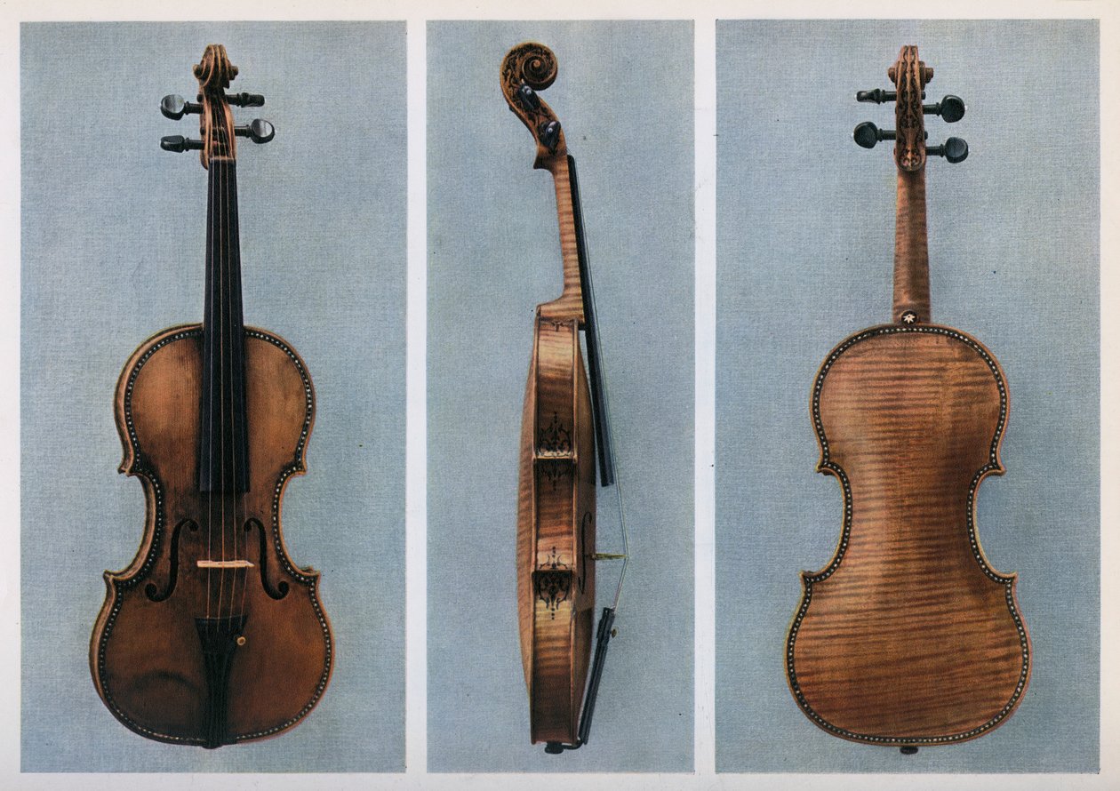 Violino, Nicola Amati, Cremona, século XVII, 1948 de Johann Georg Platzer