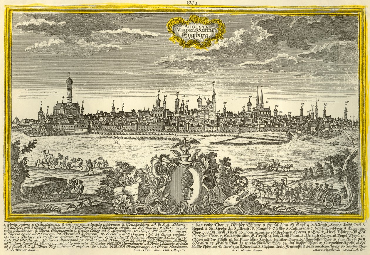 Augsburg, c1740. de Johann Georg Ringlin