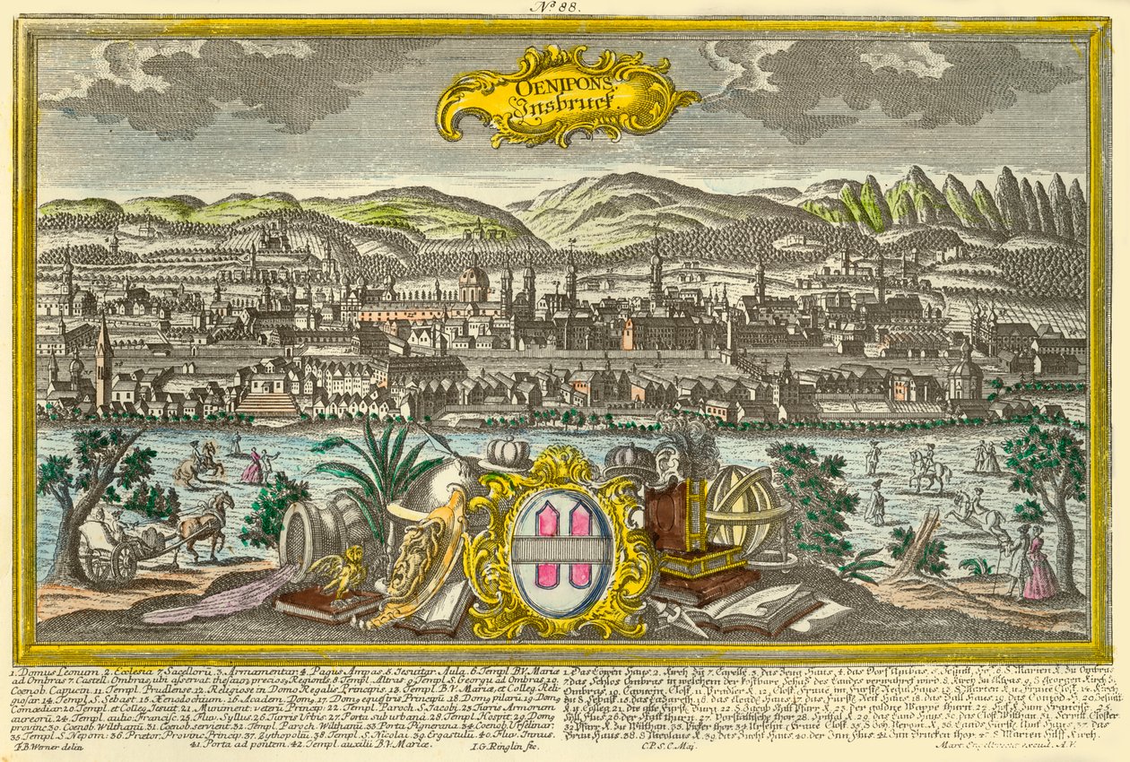 Innsbruck, c1740. de Johann Georg Ringlin