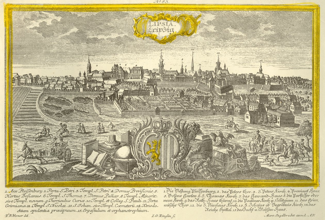 Leipzig, c1740. de Johann Georg Ringlin