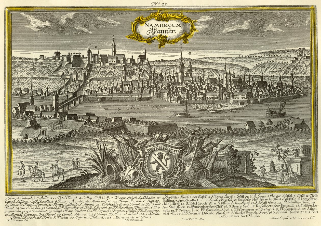 Namur, c1740. de Johann Georg Ringlin