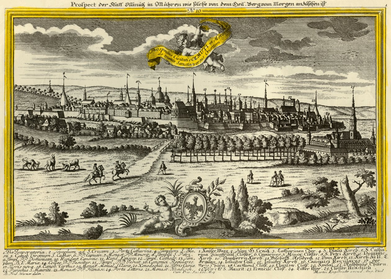 Olomouc, c1740. de Johann Georg Ringlin