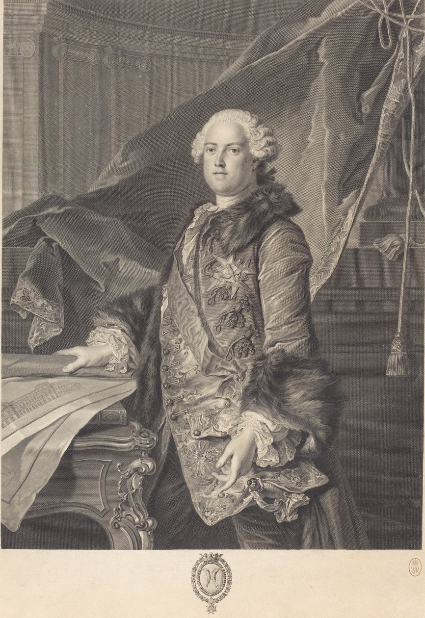 Marquês de Marigny de Johann Georg Wille after Louis Tocqué