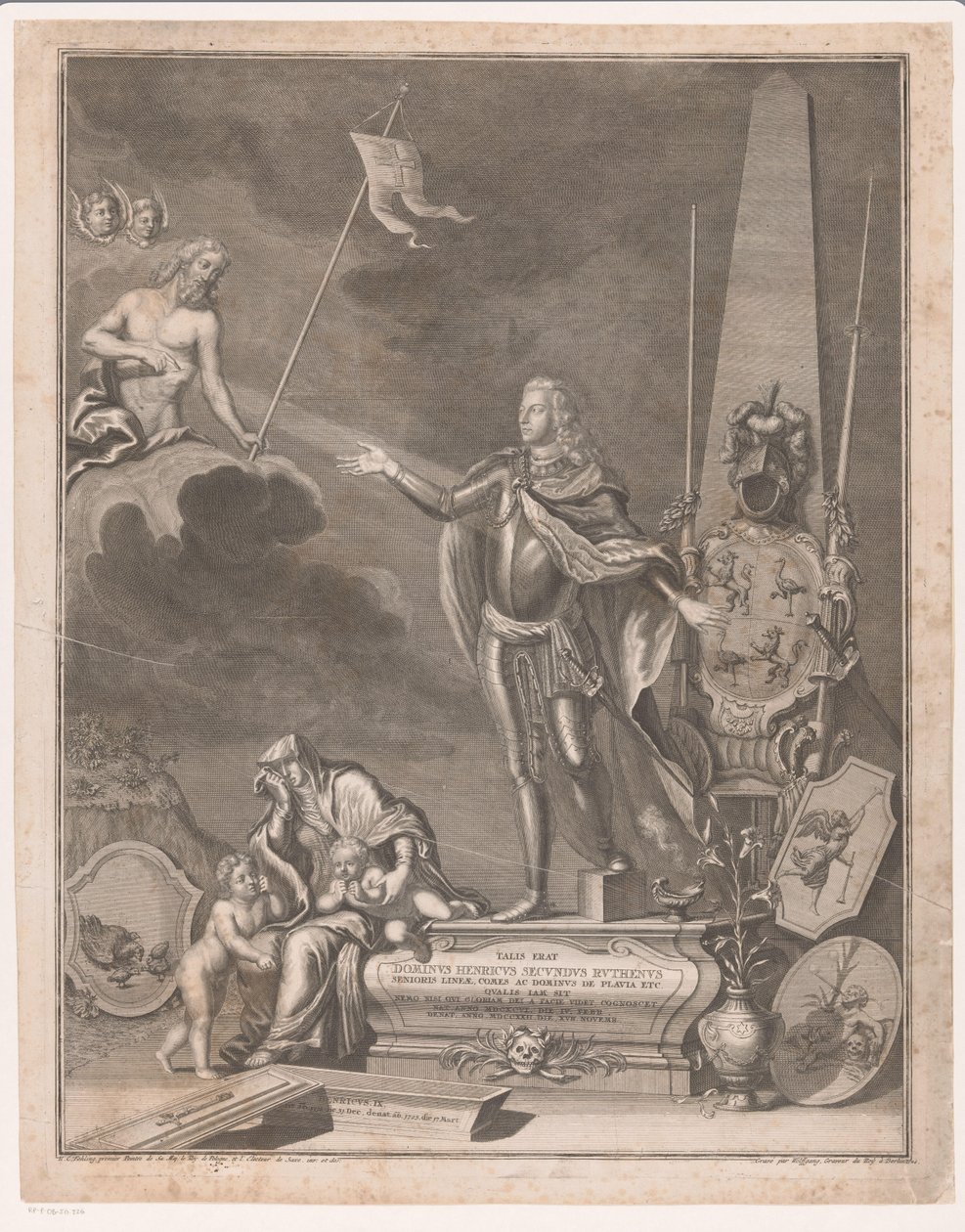 Monumento a Heinrich II von Reuss-Obergreiz de Johann Georg Wolffgang