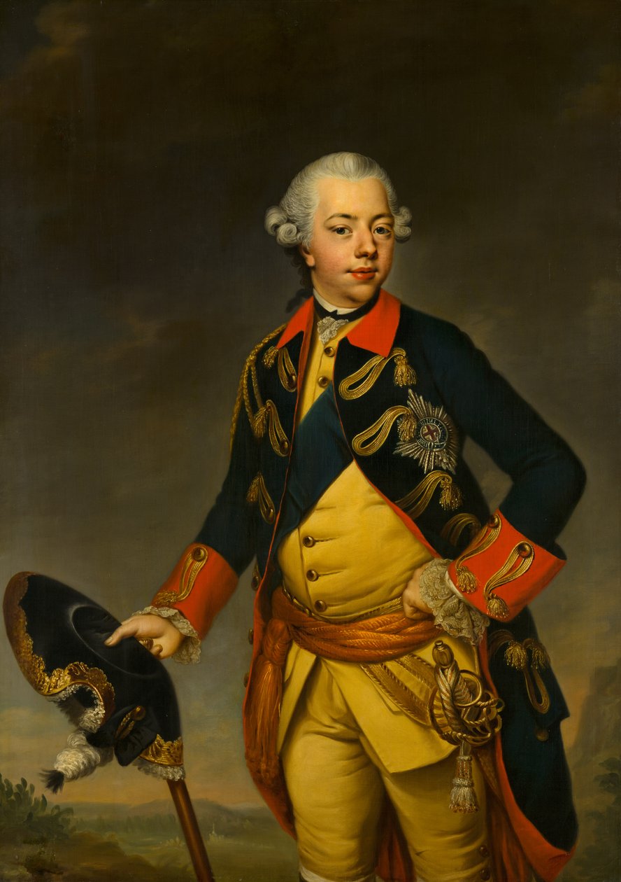 Retrato do Stadholder William V de Johann Georg Ziesenis