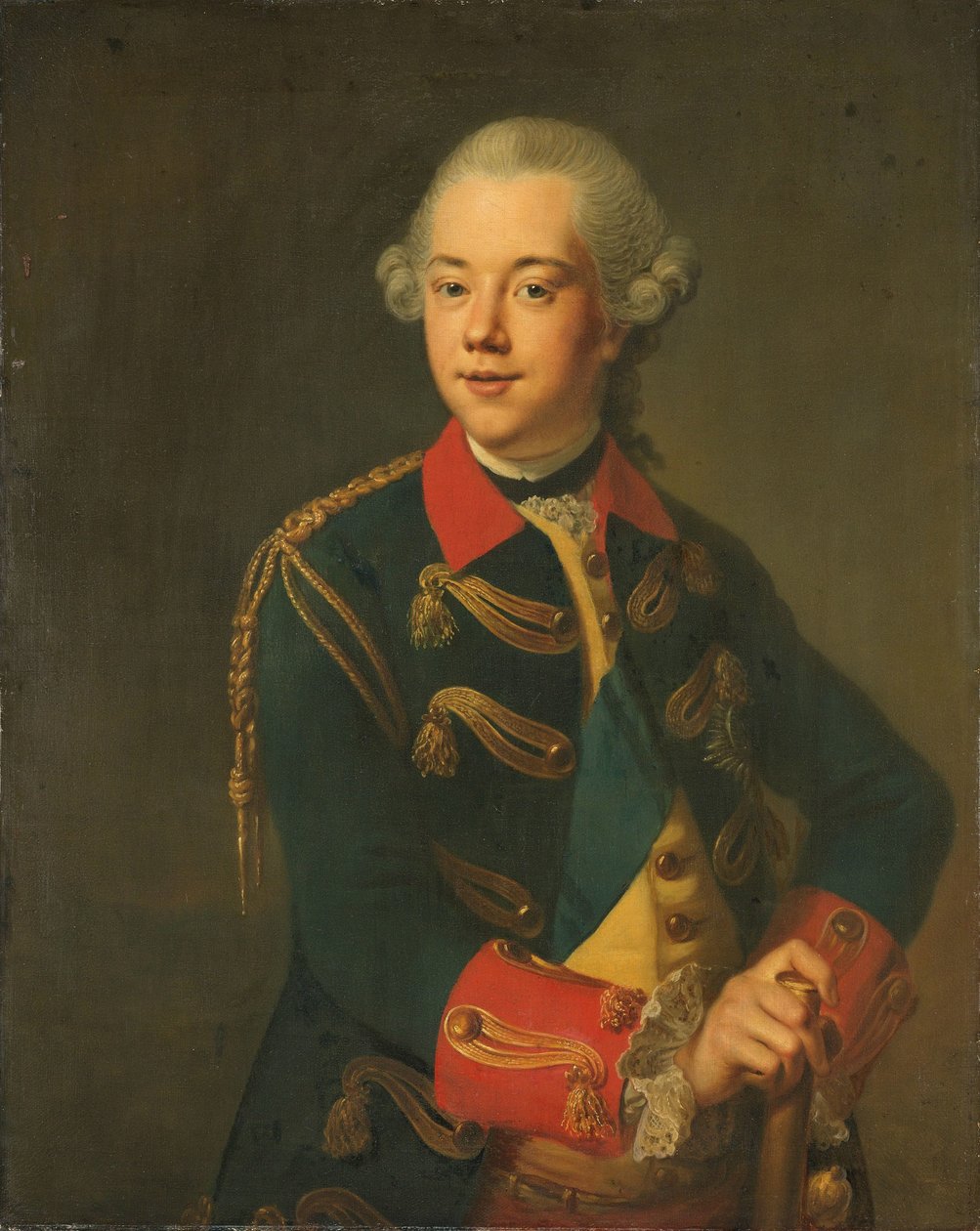 Retrato de Guilherme V, Príncipe de Orange-Nassau de Johann Georg Ziesenis