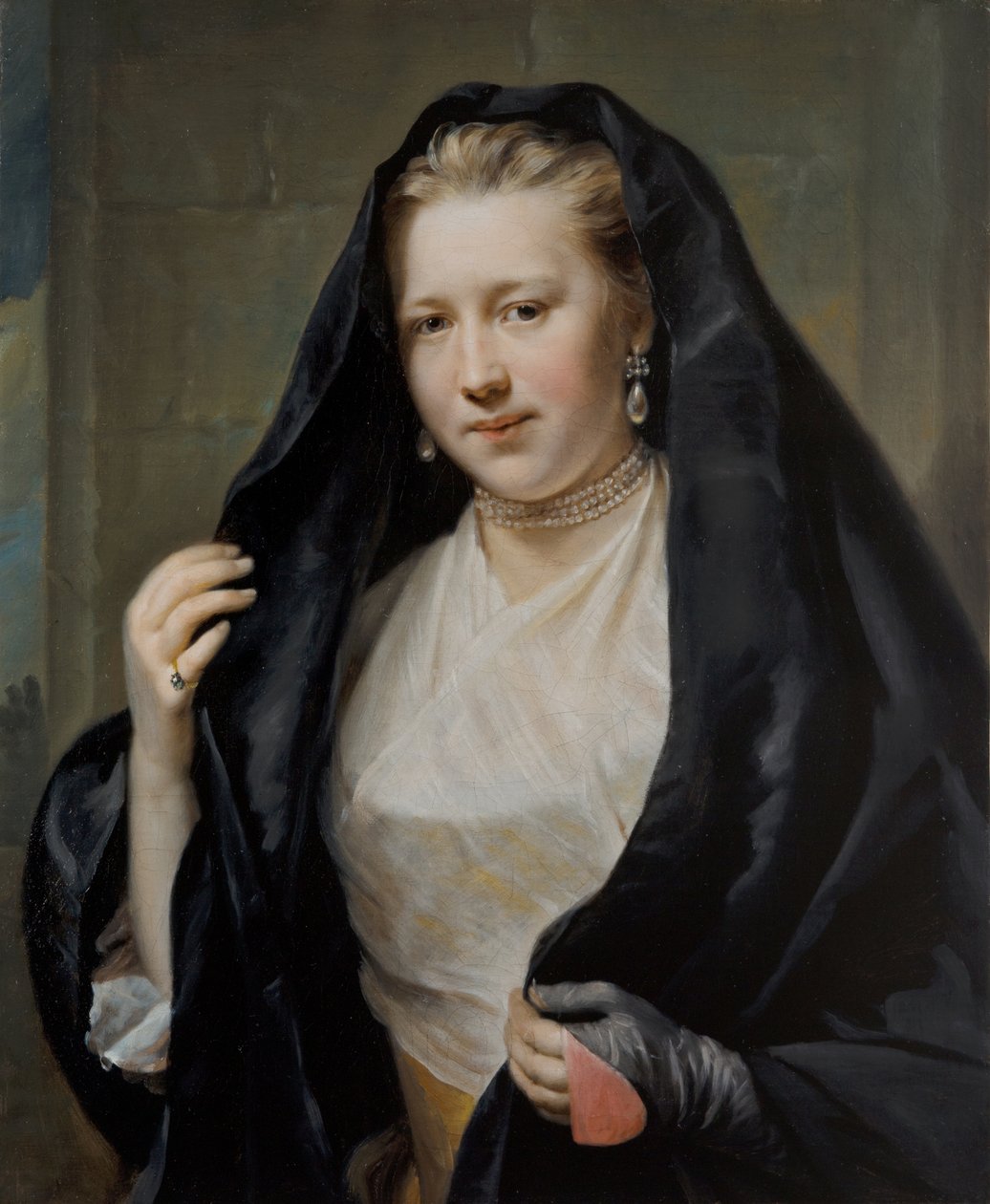 Retrato de uma senhora elegante de Johann Georg Ziesenis