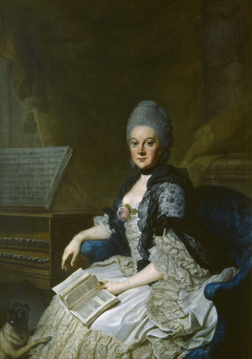 Duquesa Anna Amalia de Brunswick-Wolfenbüttel 1739-1807 de Johann Georg Ziesenis the Younger