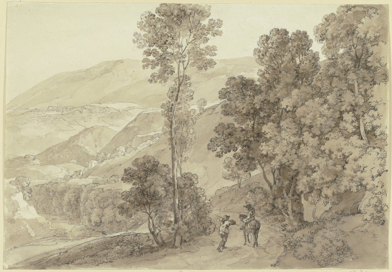 Paisagem perto de Subiaco de Johann Georg von Dillis