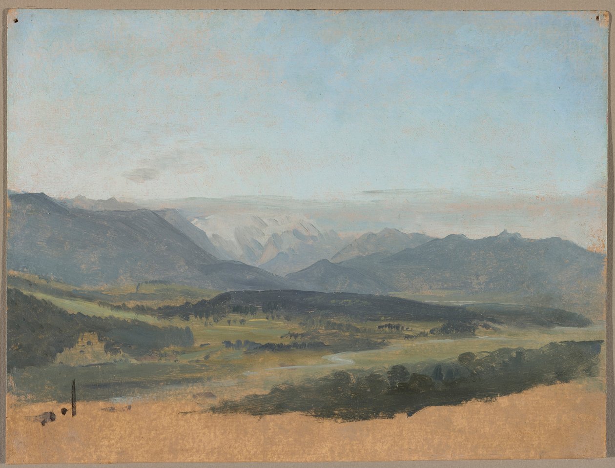 O Vale do Alto Loisach de Johann Georg von Dillis