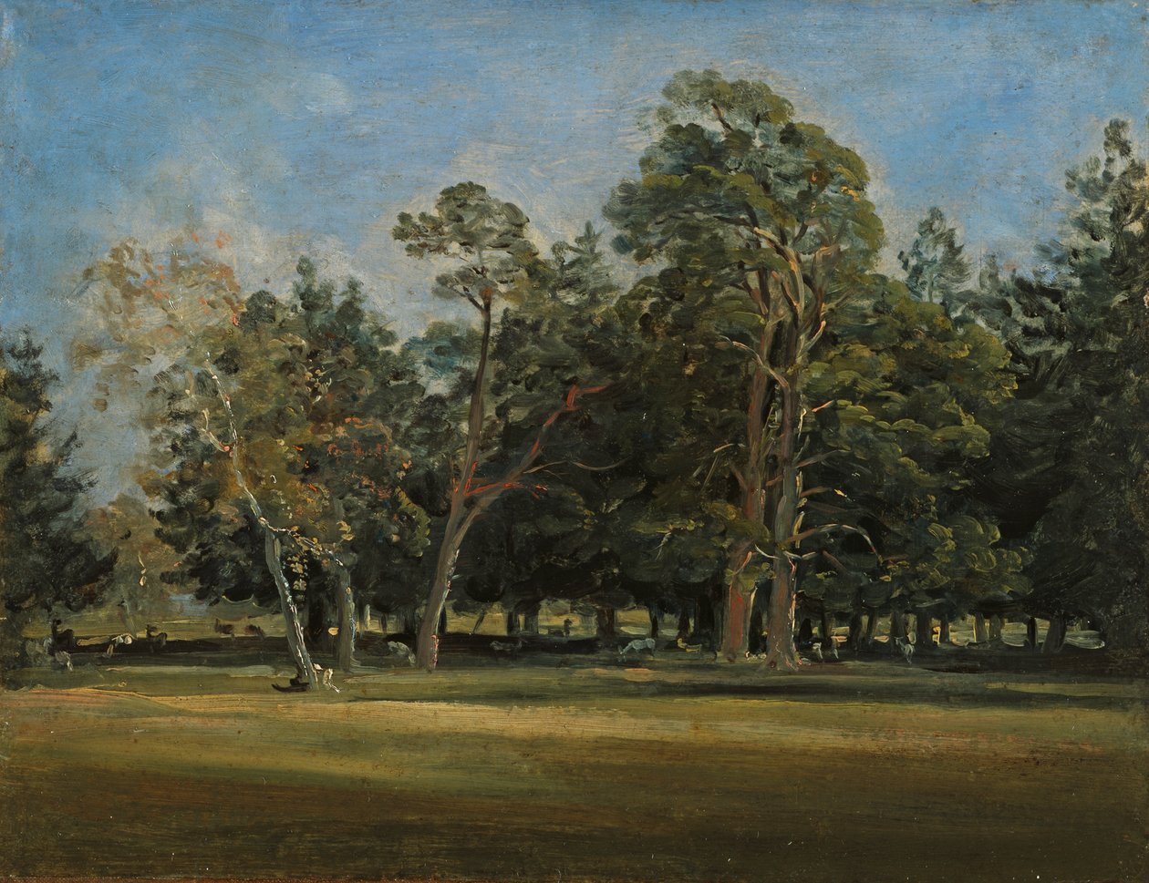 O Hirschgarten perto de Munique de Johann Georg von Dillis