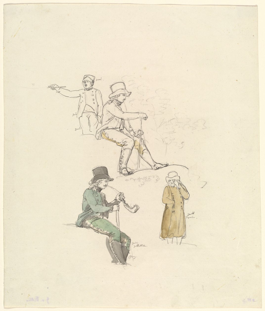 Figure Studies, 1801. de Johann Georg von Dillis