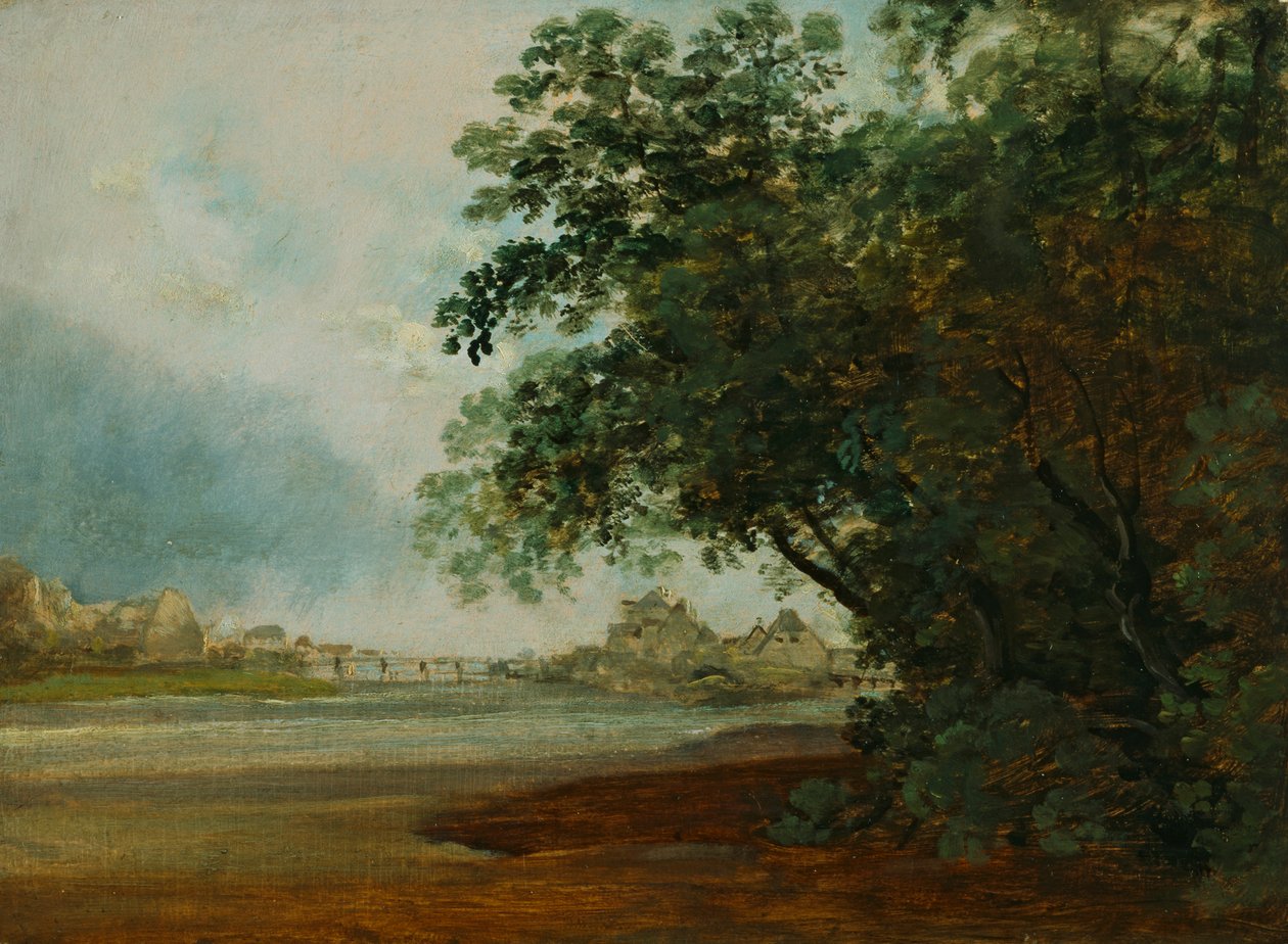 O Isar com a ilha Prater de Johann Georg von Dillis