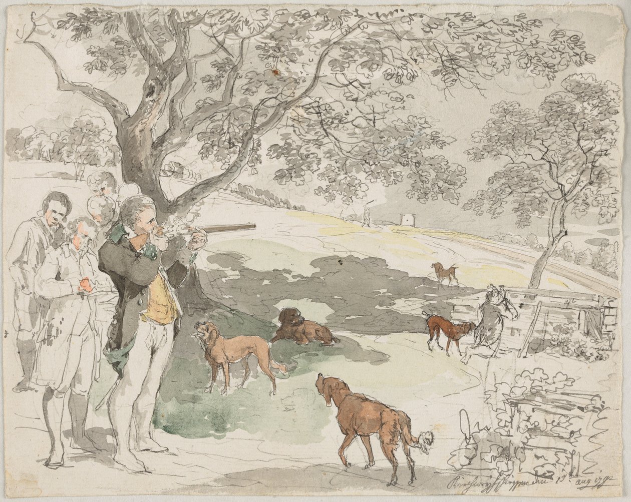 Tiro ao alvo da festa da padroeira de Johann Georg von Dillis