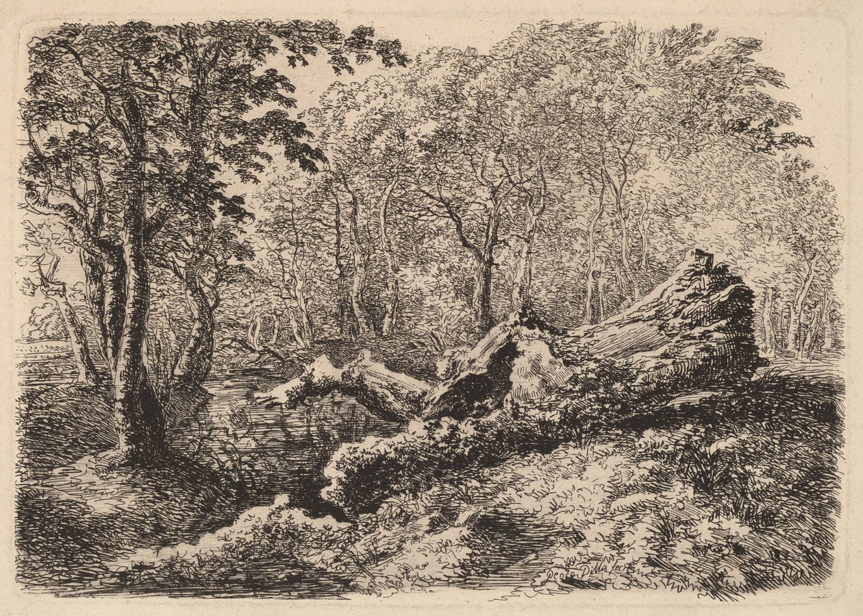 Tronco de árvore de moldagem de Johann Georg von Dillis