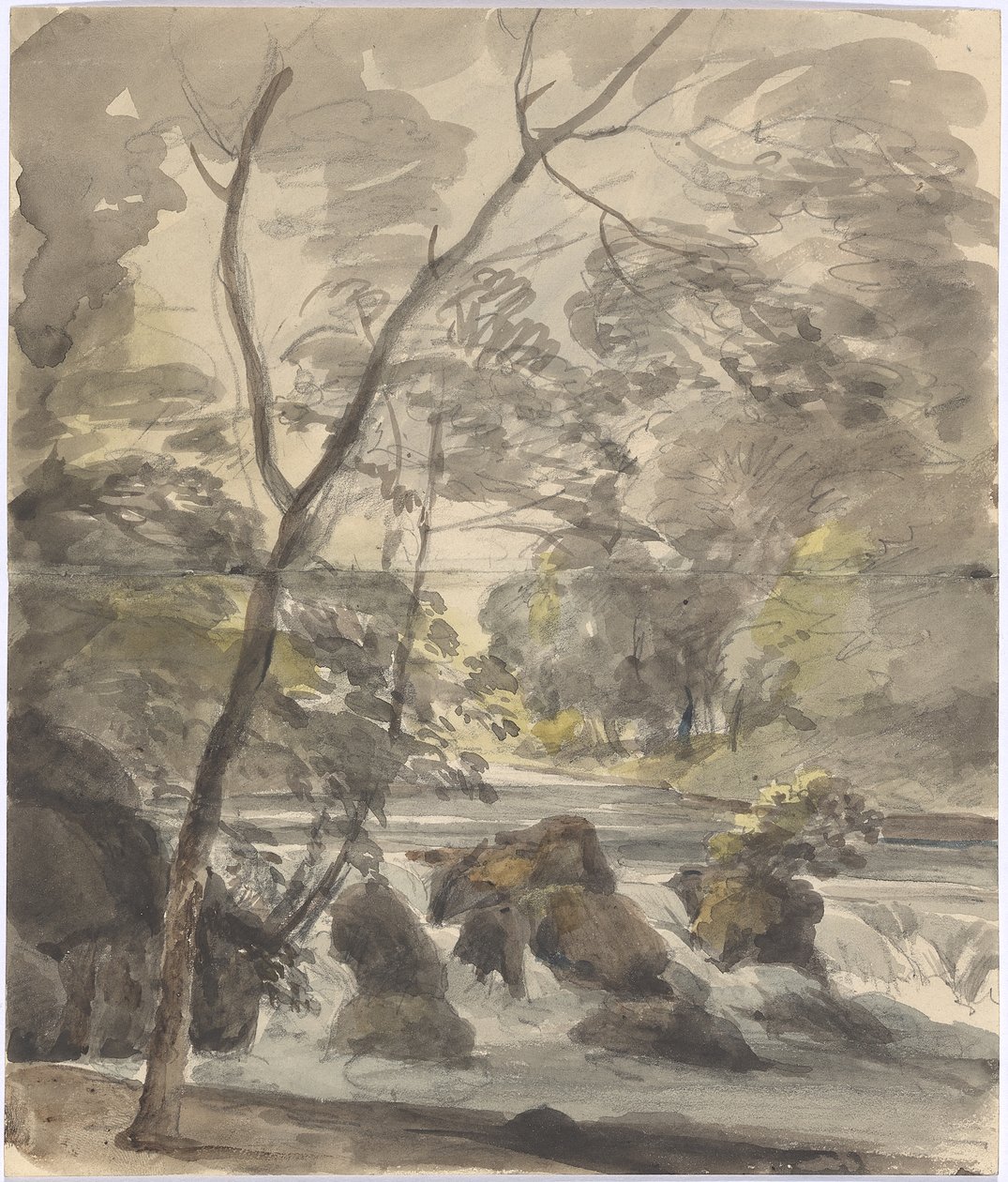 Cascata no Jardim Inglês de Johann Georg von Dillis