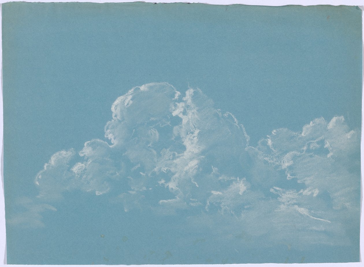 Estudo de nuvens de Johann Georg von Dillis