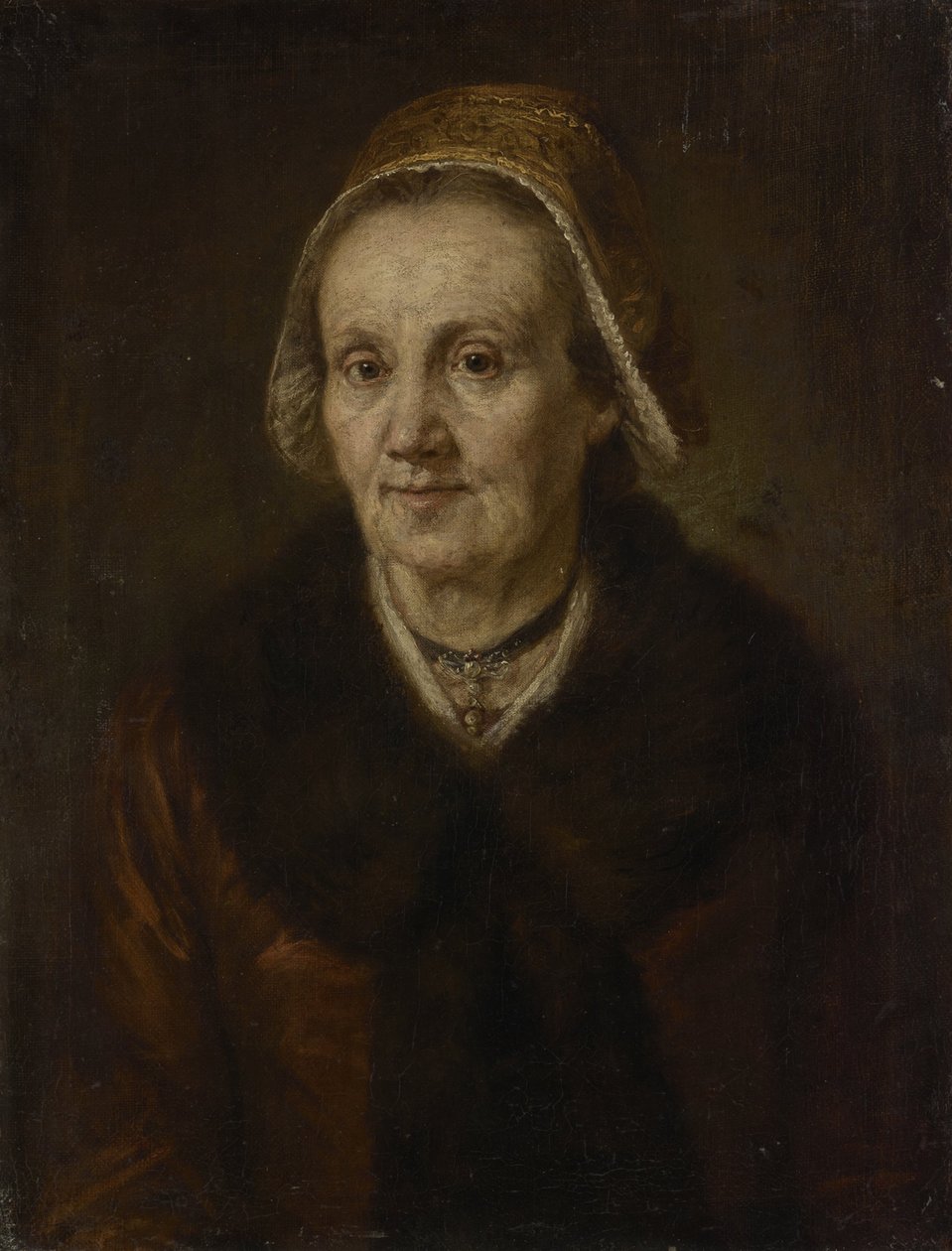 Mulher idosa com touca de Johann Georg von Edlinger