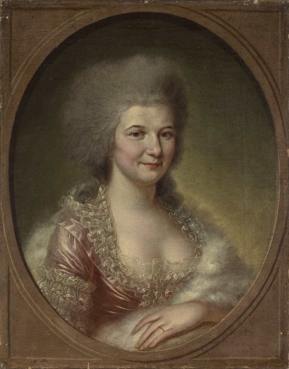 Dama de companhia no tribunal eleitoral de Johann Georg von Edlinger