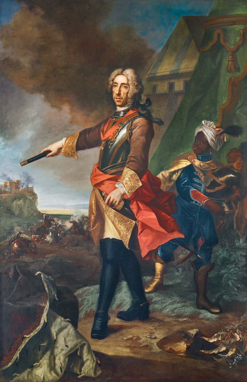 Príncipe Eugene de Sabóia como general de Johann Gottfried Auerbach