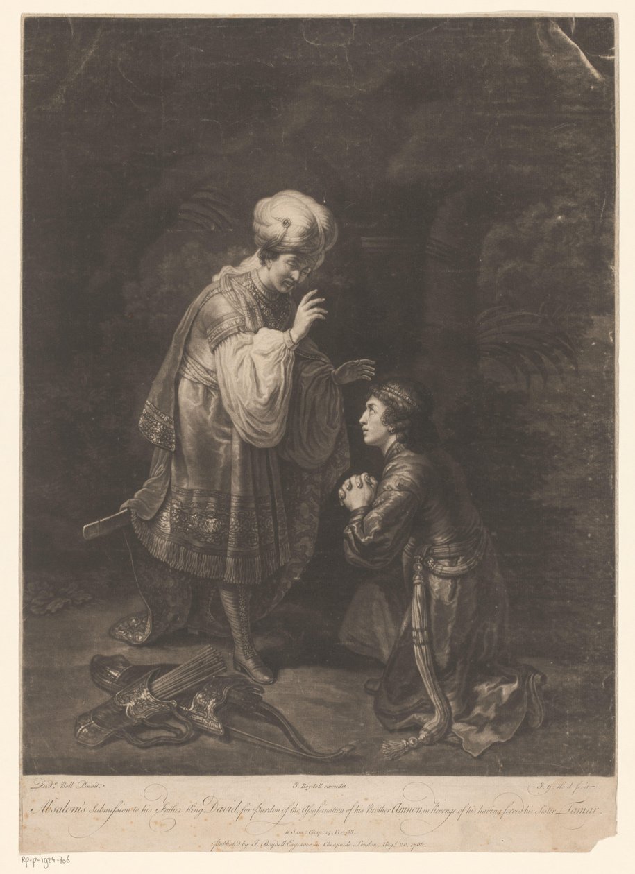 Reconciliação de David e Absalom de Johann Gottfried Haid