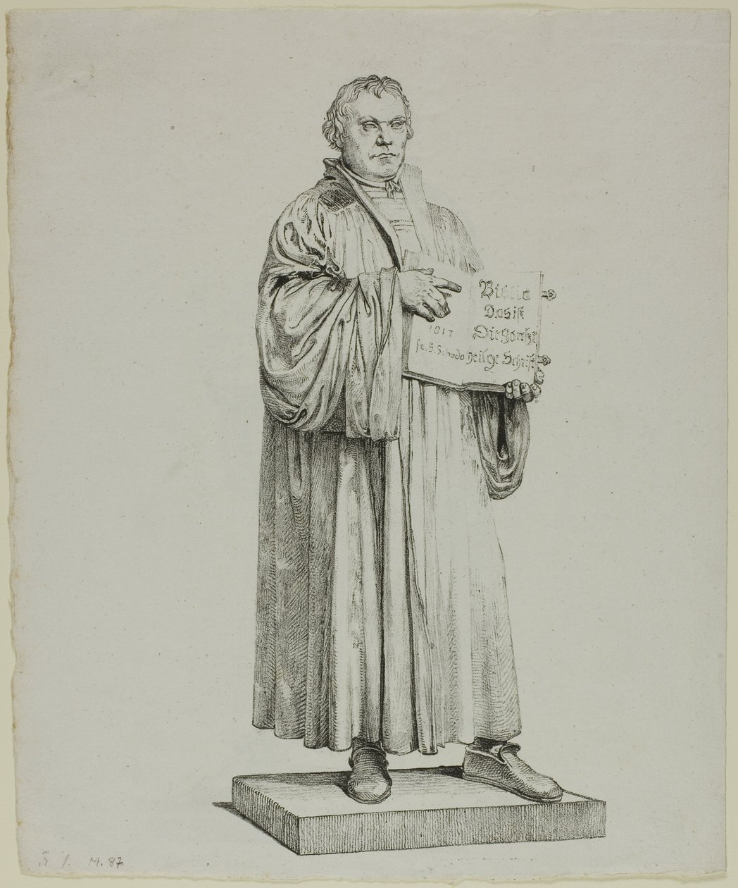 Estátua de Lutero em Wittenberg de Johann Gottfried Schadow